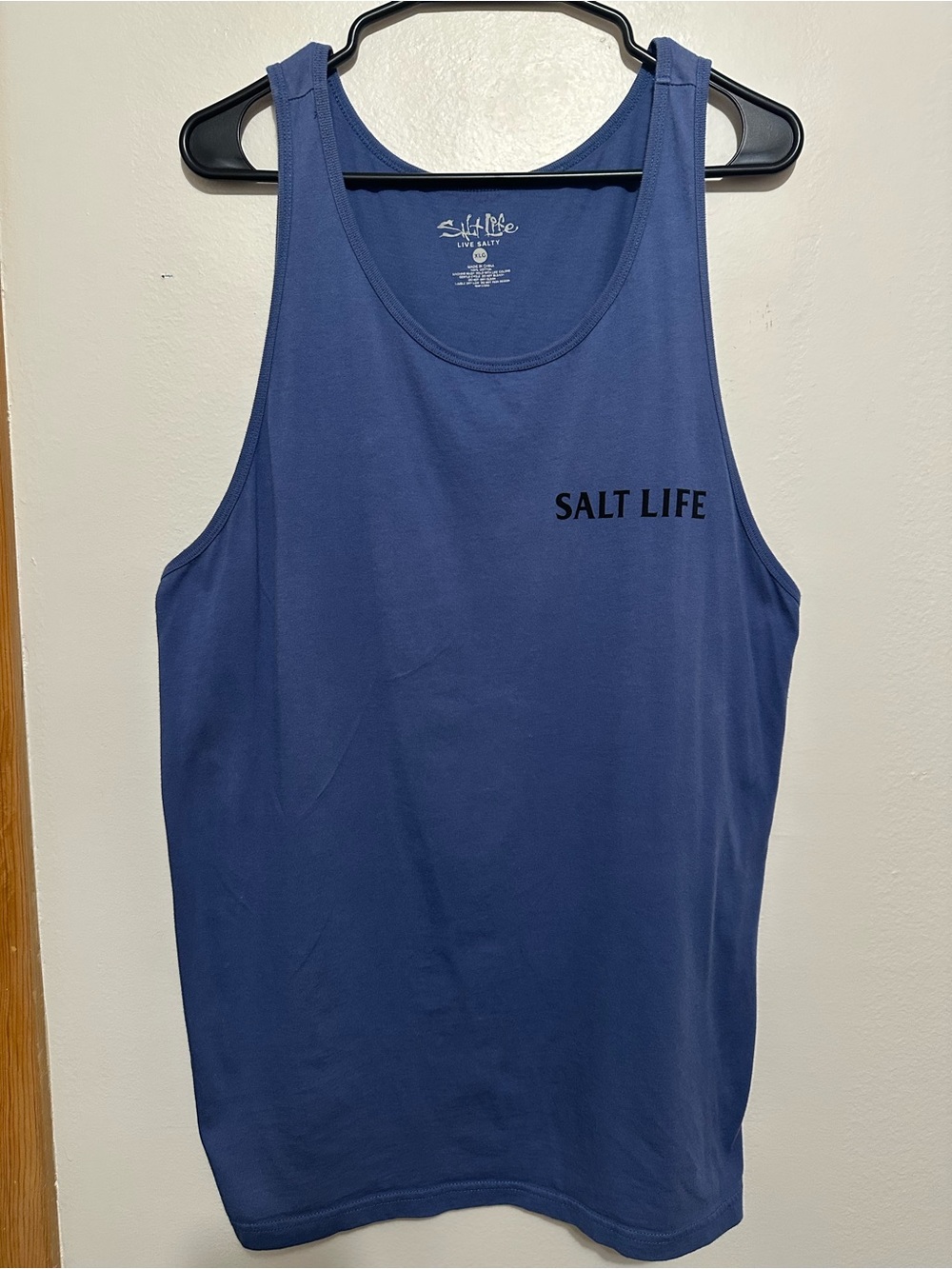 Salt Life Men's Blue Dive & Spear Tank Top XL Live Salty
